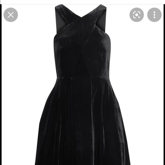 Iris & Ink Velvet Dress Size 10 - Picture 1 of 6